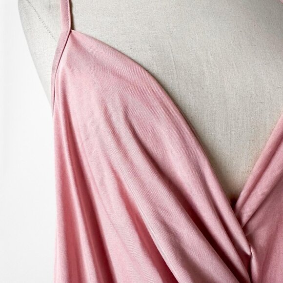 Fashion Nova Pink Cami Knit Cowl Neck Draped Casual Tank Cami Top Size M/L - Picture 6 of 6